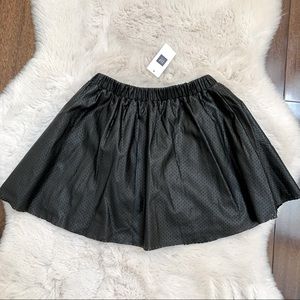 Faux Leather Gap Girls Size 6-7 Black Skirt